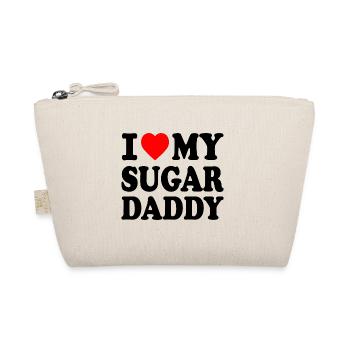 I love my Sugar daddy - Organic Pouch - nature - Front
