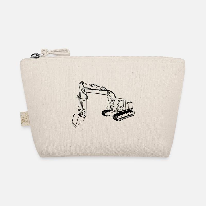 Excavator Silhouette Gift Excavator Driver Organic Pouch