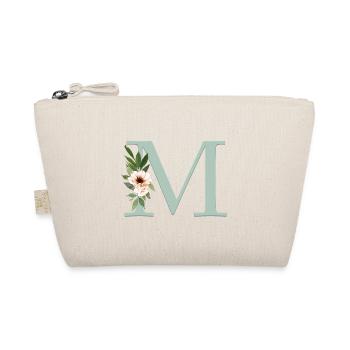 Monogramme personnalisable Pastel Floral M - Trousse biologique - nature - Devant