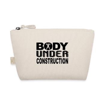 Body Under Construction Funny Gym - Organic Pouch - nature - Front