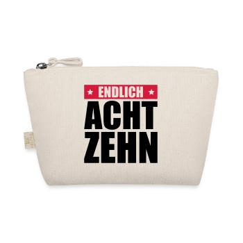endlich 18 jahre - Bio-Täschchen - Natur - Vorne
