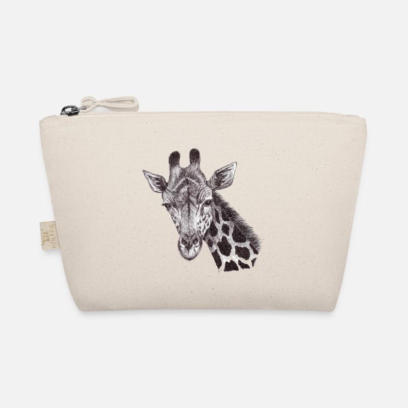 Giraffe head drawn Organic Pouch