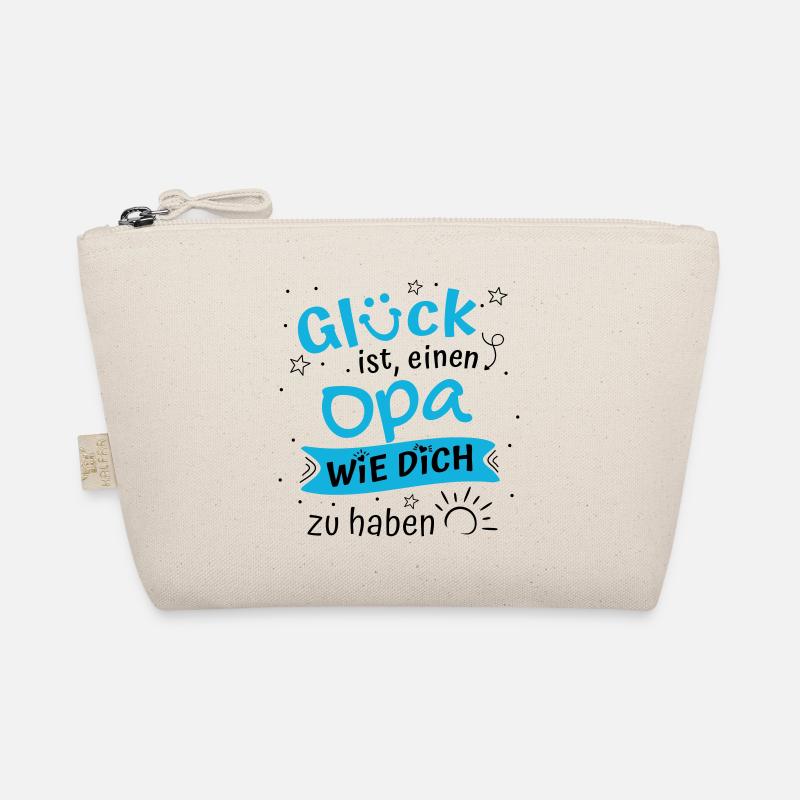 Glück Ist Einen Opa Wie Dich Zu Haben Geschenk Opa - Bio-Täschchen - Natur