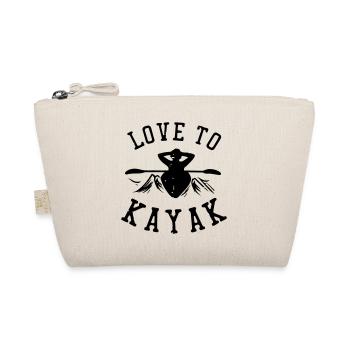 Love to Kayak - Organic Pouch - nature - Front