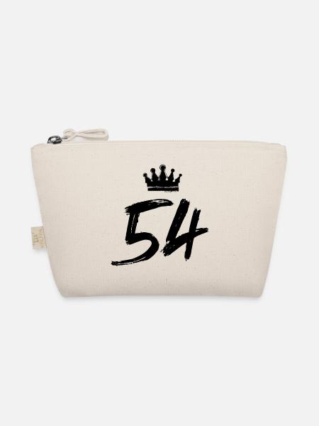 54 Number crown - Organic Pouch - nature - Front
