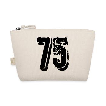 75 Zahl Trikot - Bio-Täschchen - Natur - Vorne