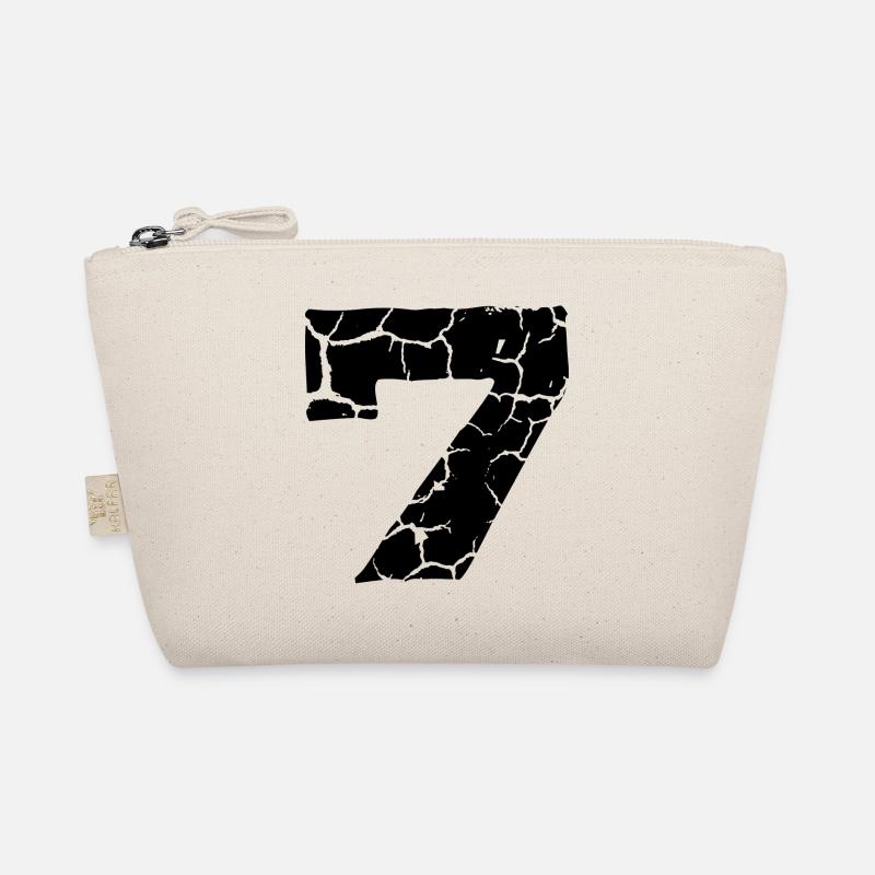 7 Zahl Trikot - Bio-Täschchen - Natur