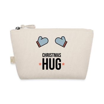 Christmas Hug Winter Gloves Gift - Organic Pouch - nature - Front