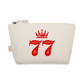 77 Number crown - Organic Pouch - nature - Front