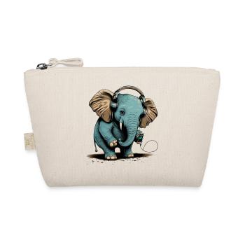 elephant headphones - Bio-Täschchen - Natur - Vorne