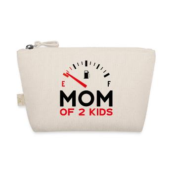 MOM OF 2 KIDS MUTTERTAG - Bio-Täschchen - Natur - Vorne