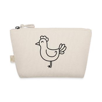 Chicken Comic Animal - Organic Pouch - nature - Front