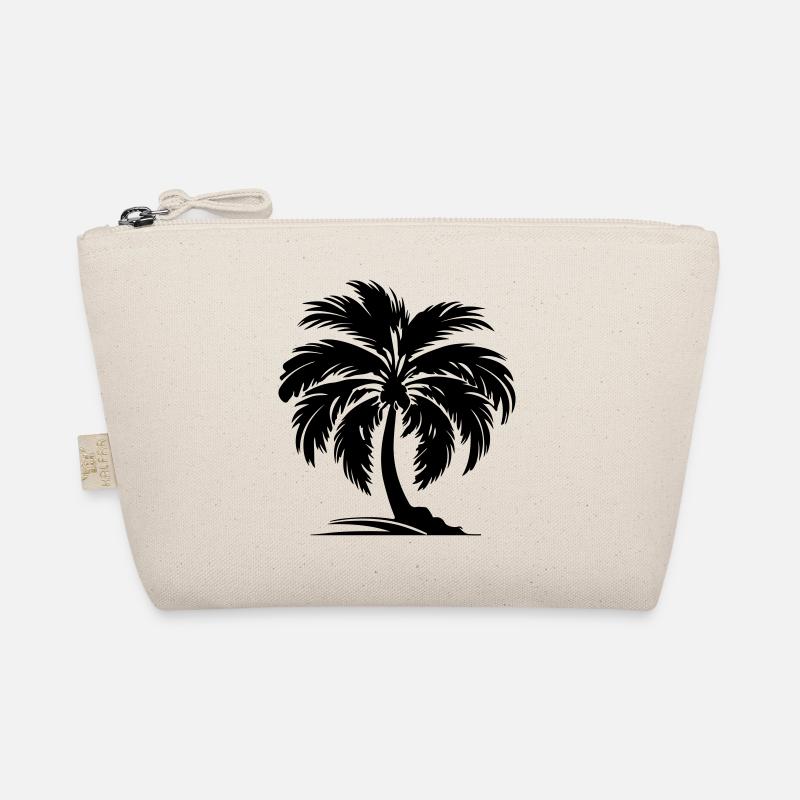 Palm Silhouette Symbol Organic Pouch