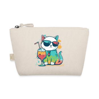 Le chat le plus cool de la plage - Trousse biologique - nature - Devant