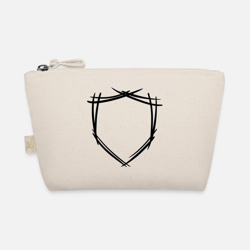 Schild / Wappen Symbol. Hand gezeichnet. Vorlage - Bio-Täschchen - Natur