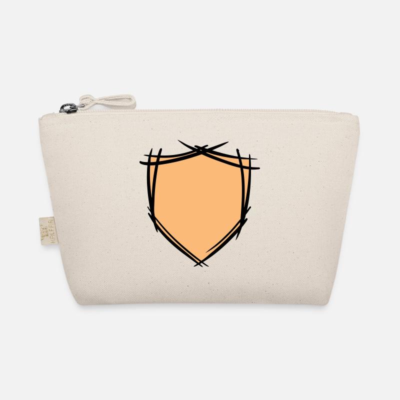 Schild / Wappen Symbol. Hand gezeichnet. Vorlage Bio-Täschchen