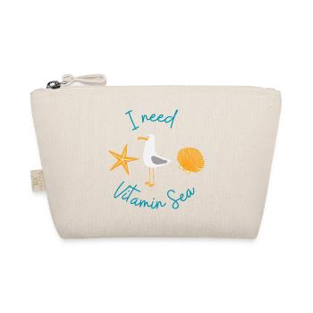 I need Vitamin Sea - Ich brauche Vitamin See - Bio-Täschchen - Natur - Vorne