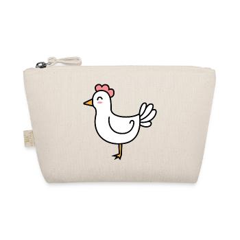 Chicken Comic Animal - Organic Pouch - nature - Front