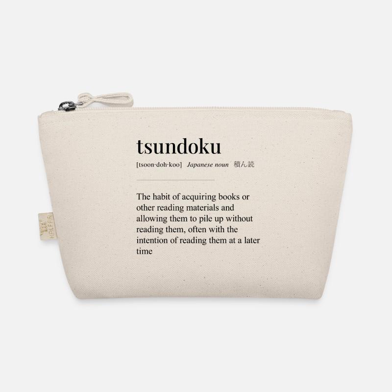 Tsundoku Dictionary meaning Organic Pouch