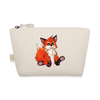 Niedliches Fuchs Kind Geschenkidee für Fuchsfan - Bio-Täschchen - Natur - Vorne