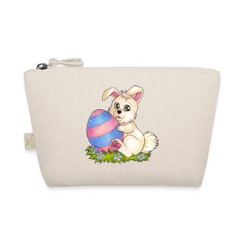 Ostern Osterei niedlich Osterhase Geschenk Kinder - Bio-Täschchen - Natur - Vorne