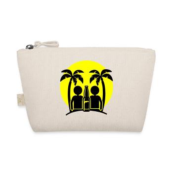 Island Beach Party Drinking - Organic Pouch - nature - Front