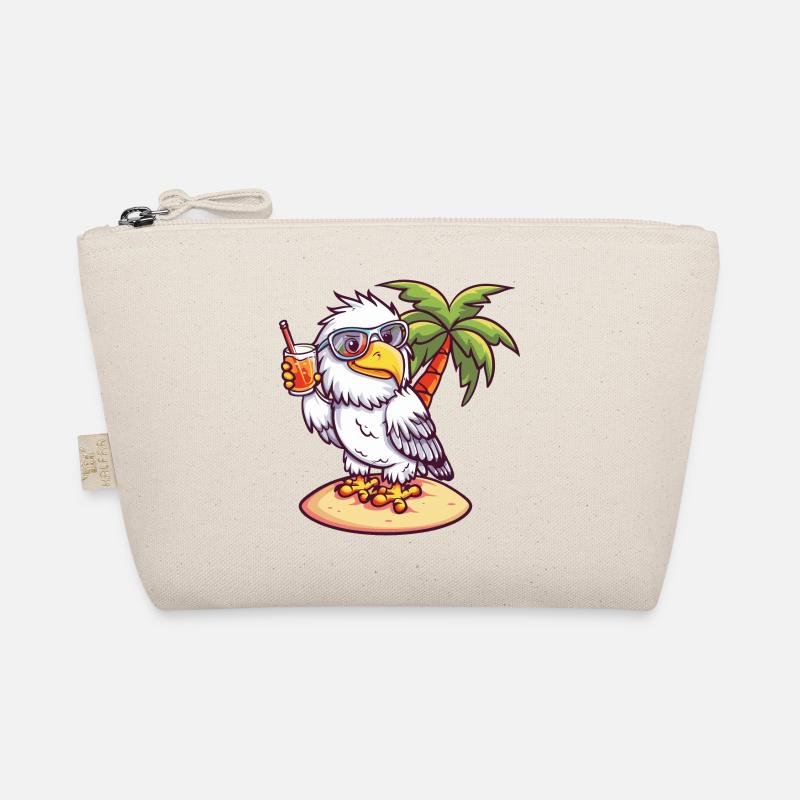 Eagle Summer Beach Vacation Organic Pouch