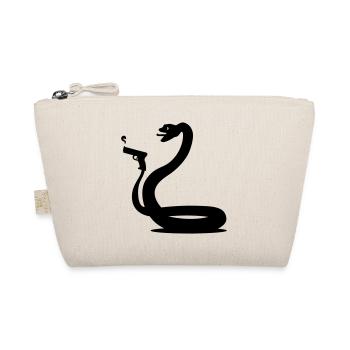 funny snake - Organic Pouch - nature - Front
