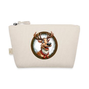 Christmas Reindeer - Organic Pouch - nature - Front
