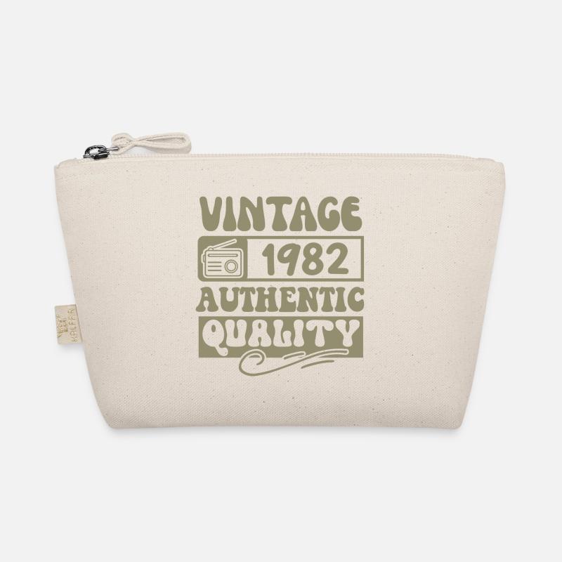 Authentic 1982 Vintage 1982 - Vintage 1982 Retro Organic Pouch