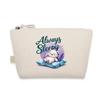 Cute Polar Bear is always sleepy 1 - Organic Pouch - nature - Front