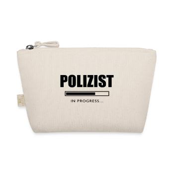 Polizist in progess Geschenk Polizei - Bio-Täschchen - Natur - Vorne