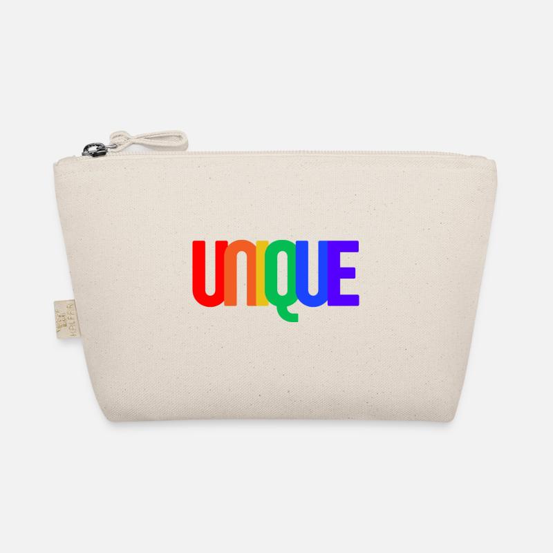 UNIQUE (Regenbogen) - Bio-Täschchen - Natur
