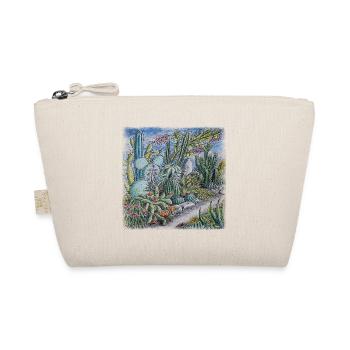 Cactus Garden Vintage Retro - Organic Pouch - nature - Front