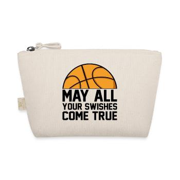May All Your Swishes Come True I Basketballer - Organic Pouch - nature - Front