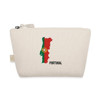 Portugal, flag, outline, souvenir - Organic Pouch - nature - Front
