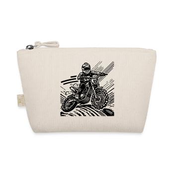 Motorcycle, Motorsport, Retro, Vintage, Motorcross - Organic Pouch - nature - Front