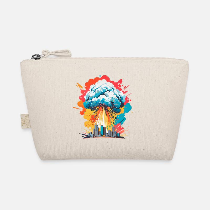 Nukleare Explosion Pilzwolke Bio-Täschchen