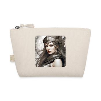 Fantasy Anime Girl Viking Germanic Trigues Middle Ages - Organic Pouch - nature - Front