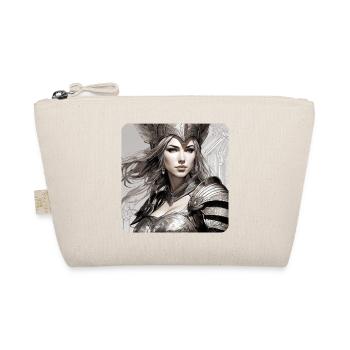 Fantasy Anime Girl Viking Germanic Trigues Middle Ages - Organic Pouch - nature - Front