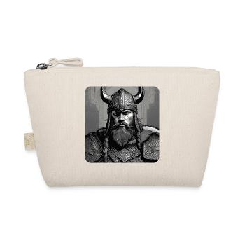 Stolzer Wikinger mit Hörner Helm Germane Berserker - Bio-Täschchen - Natur - Vorne