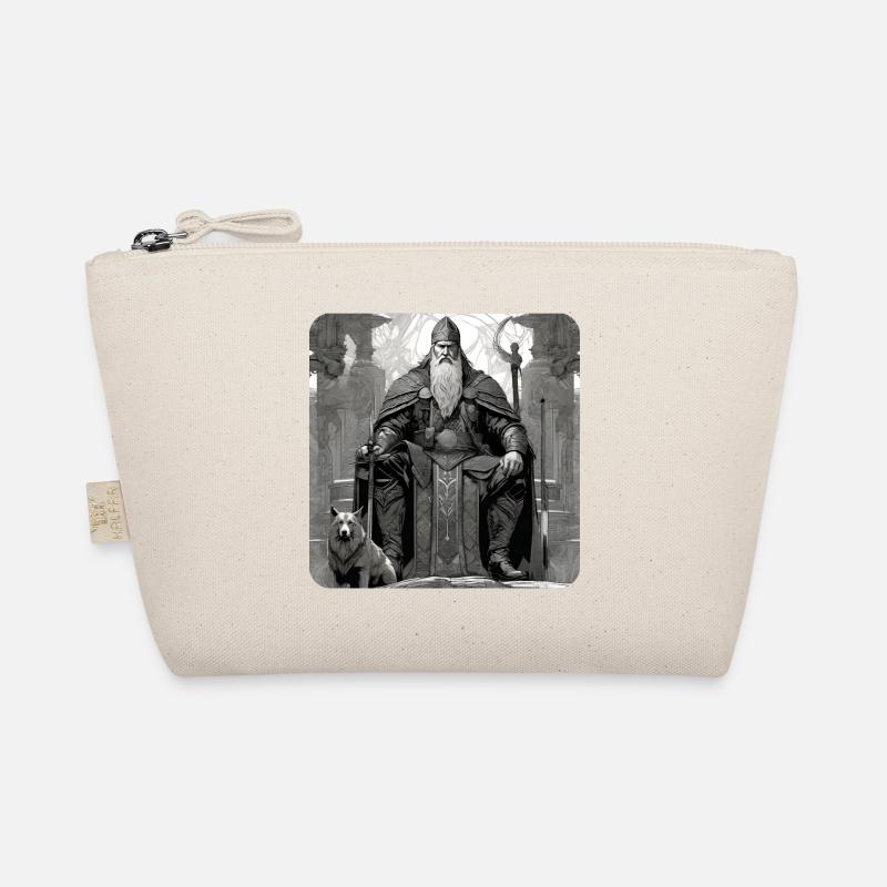 Stolzer Wikinger Krieger Germane mit Schwert Bio-Täschchen