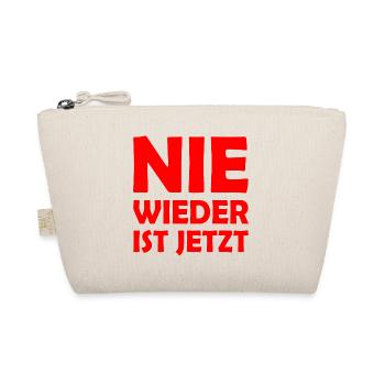 Nie wieder ist jetzt - Bio-Täschchen - Natur - Vorne