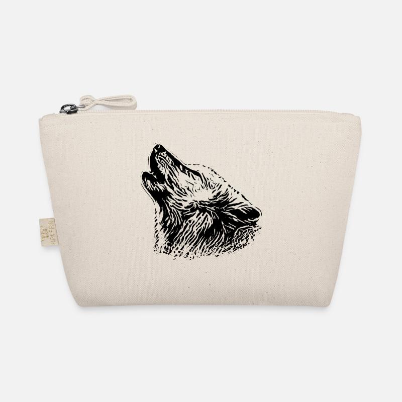Wolf - Bio-Täschchen - Natur