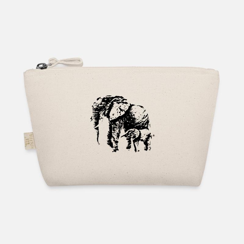 Elefant - Bio-Täschchen - Natur