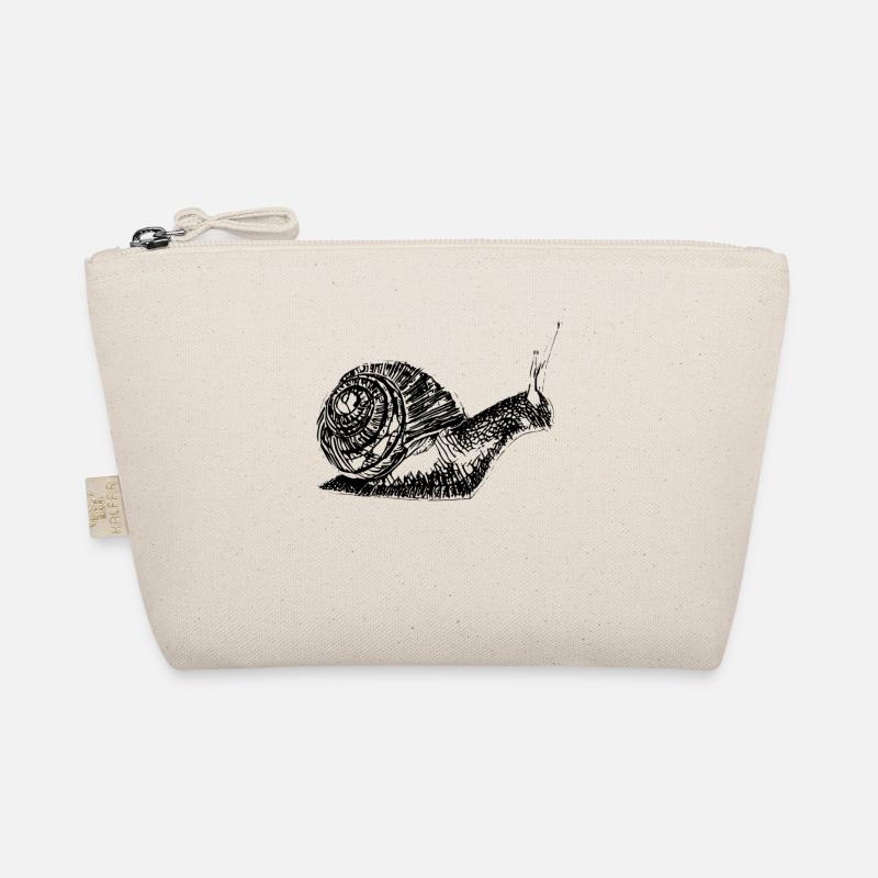 Schnecke - Bio-Täschchen - Natur