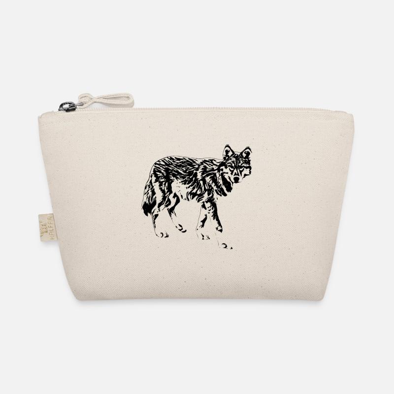 Wolf - Bio-Täschchen - Natur