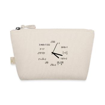 Math time fun school gift - Organic Pouch - nature - Front