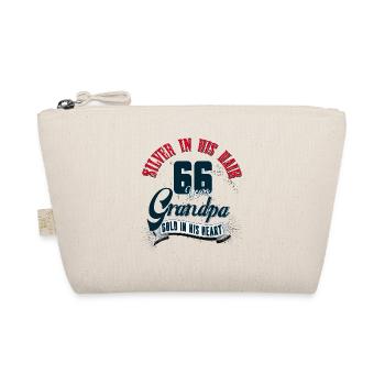Grandpa, 66th birthday, 66 years, present - Organic Pouch - nature - Front