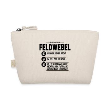 Feldwebel Militär Bundeswehr Geschenk - Bio-Täschchen - Natur - Vorne